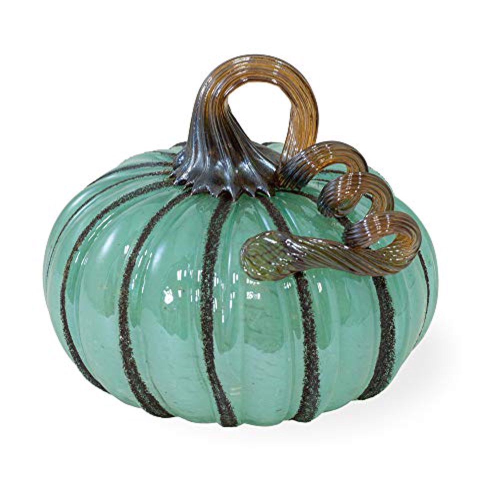 Boston International - Small Glass Pumpkin - Blue Autumn - Walmart.com