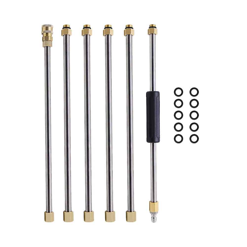 6Pcs Quick Connector 1/4 Inch Copper Stainless Steel Extension Rod Quick  Connector Gutter Rod for Water Sprayer Washing Car Flushing Hose Water Jet  - Walmart.com