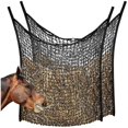 thumbnail image 1 of Feeding Hay Net Hay Feeder Hay Bag Horse Hay Net Horse Hay Bag,Black, 1 of 5