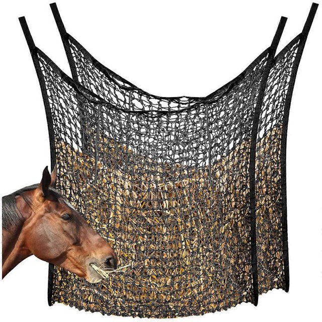 Feeding Hay Net Hay Feeder Hay Bag Horse Hay Net Horse Hay Bag,Black