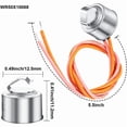thumbnail image 3 of 4 Pcs WR55X10025 Refrigerator Temperature Sensor Replace 914093, WR50X10068 Defrost Thermostat for  Refrigerators, 3 of 7