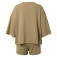 thumbnail image 5 of MAIHAN Women Summer Outfits Women Spring Outfits Short Sleeve Top and Shorts Trendy 2 Piece Summer Shorts Set Plus Size Outfits for Curvy Women, 5 of 5