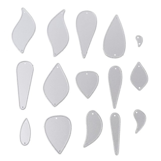 juego de troqueles para pendientes, troqueles de corte de cuero de acero al carbono para manualidades con pendientes