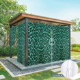 thumbnail image 4 of 1 Panel Outdoor Curtains for Patio Waterproof 54"x108" Green Leopard Print Weatherproof Privacy Outsides Curtains, Farmhouse Abstract Animal Patterned Grommet Thermal Drapes for Cabana Porch Pergola, 4 of 8