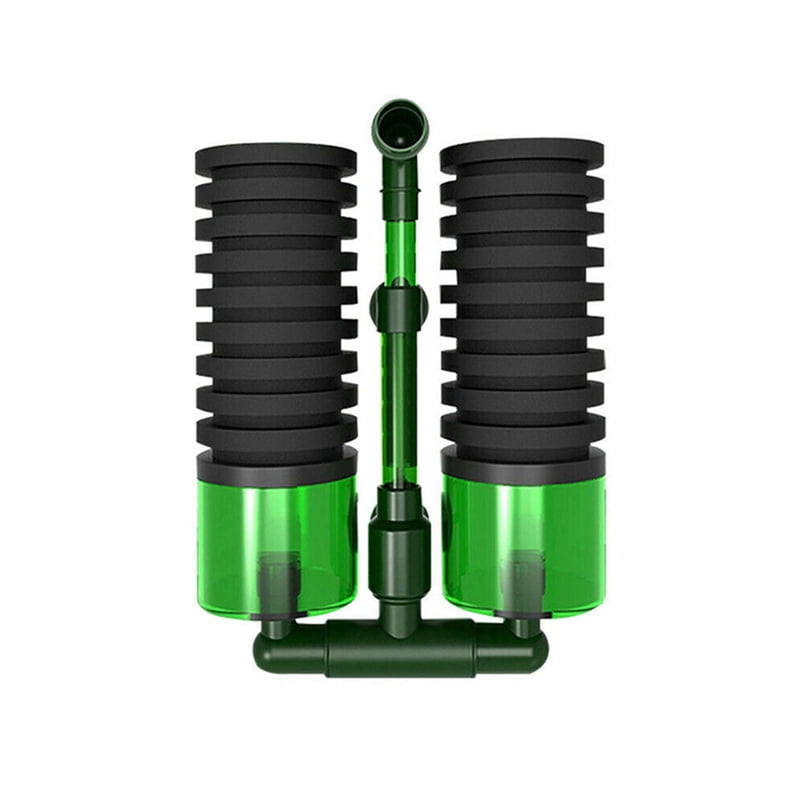 4X S Double Head Water Filter Aquarium Fishtank Sponge Water Filter Air Pump Fish Tank Cleaning Filter