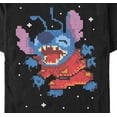 thumbnail image 2 of Men's Lilo & Stitch Pixel Stitch Graphic Tee Black X Large, 2 of 5