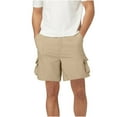 thumbnail image 2 of Aueoeo Men's Cargo Shorts Button Stretch Short Quick Dry Lightweight Hiking Shorts Trendy Work Sport Short with 6 Pockets XL, 2 of 6