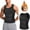 Black, variant on Daolelai Men's Double Belt Vest Body Shaper Reinforced Sweat-Inducing Rubber Corset Waist Sports Waist and Abdomen Belt