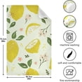 thumbnail image 5 of Bright Yellow Lemons Tea Towels Set of 1 Summer Fruit Kitchen Dish Cloth with Hanging Loop, 18"x28"Lint-Free Absorbent Towel for Kitchen Drying Wiping and Cleaning, 5 of 7