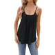 thumbnail image 1 of Camisetas Sin Mangas para Mujer, Top de Verano con Tirantes Finos, Camisa Holgada para Vacaciones en la Playa, Informal, 2025 Negro L, 1 of 9