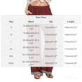 thumbnail image 3 of QATAINLAV Women's Wide Leg Cotton Linen Pants Loose Casual Drawstring High Waisted Trousers Fashion Striped Hem Summer Beach Pants with Pockets Wine XXXL, 3 of 3