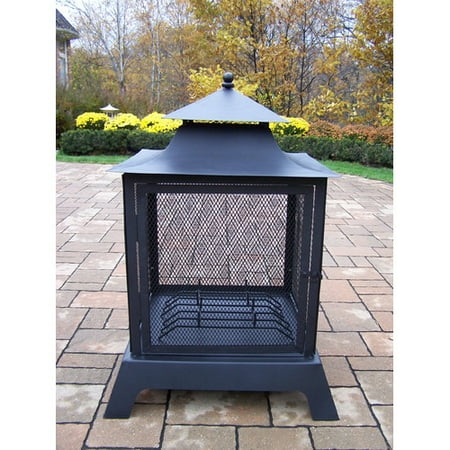 Oakland Living Fire Pits Steel Wood Burning Pagoda Walmart Com