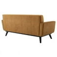 thumbnail image 4 of Modway Engage Modern Tufted Back Performance Velvet Loveseat in Cognac Brown, 4 of 9
