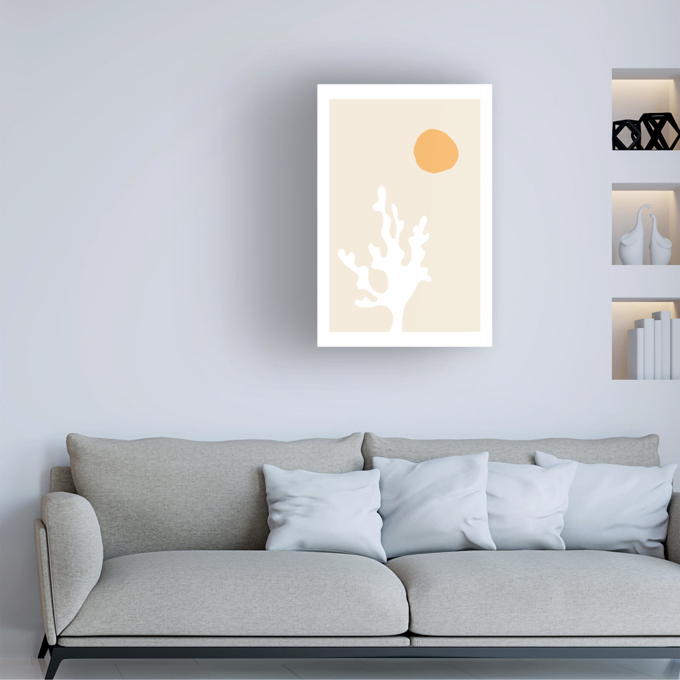 Canvas Wall Art - Pictufy Studio Ii 'Seaweed In The Sun' Wall Art for Living Room, Bedroom, or Office Décor by Trademark Fine Art - 22 x 32 Inches