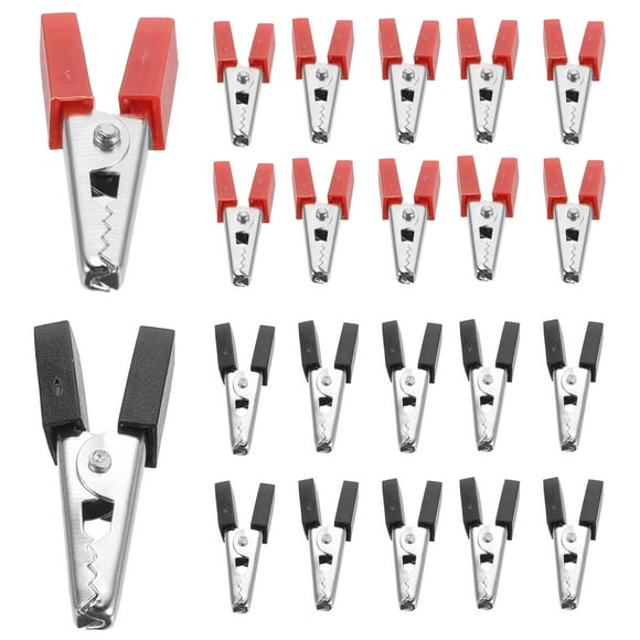 40pcs Battery Clips Alligator Clamps Electrical Test Leads Alligator Clips