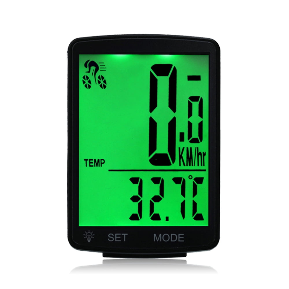 Waterproof Wired Wireless LCD Cycle Bicycle Computer Speedometer Odometer 2.8'' 