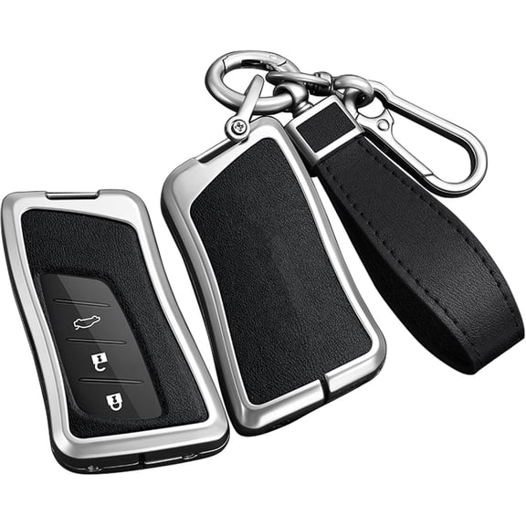 Key Fob Cover Compatible with Lexus GX460 ES350 RX350 UX NX300h TX550 LX600 LS500 LC500 Keychain Case Holder Protector,Black