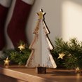 thumbnail image 4 of Wooden Christmas Ornaments Featuring Distressed White Snowflake Design, Rustic Christmas Tree Decor for Cozy Home Office Decor, Festive Table Centerpieces for Holiday Gifting, 4 of 7