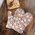 thumbnail image 5 of Cute Oven Mitts,Cute Cartoon Rose with Dog Bulldog Oven Mitt 2-Pack Set,Kitchen Gloves for Oven,Heat Resistant Oven Mitts 7.7"x12", 5 of 7