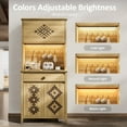 thumbnail image 5 of Timagebreze 72" Pantry Cabinet with Hydraulic Flip-Up Door,Charging Station & LED Lights,Drawer & Shelves for Kitchen,Natural Oak, 5 of 8