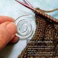 thumbnail image 4 of Cable Needle Shawl Pin, Rust Proof Spiral Cable Needle  for Home Silver White,Gold, 4 of 7