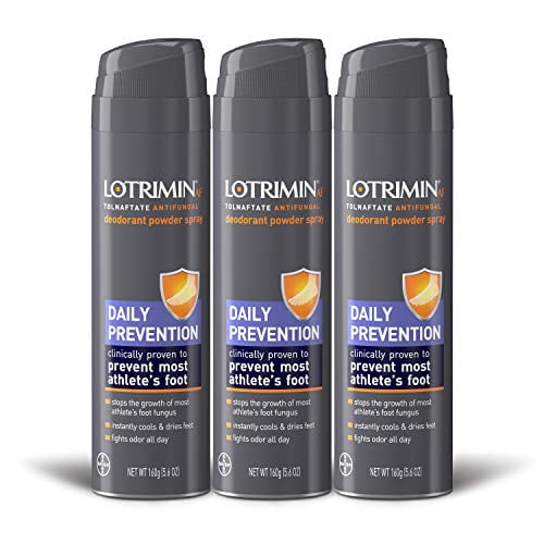 Lotrimin Af Athlete S Foot Daily Prevention Deodorant Powder Spray Tolnaftate Antifungal Clinically Proven Antifungal Prevention Of Most Athlete S Foot 5 6 Ounces 160 Grams Spray Can Pack Of 3 Walmart Com Walmart Com Lotrimin Af Athlete S Foot Daily Prevention Deodorant Powder Spray Tolnaftate Antifungal Clinically Proven Antifungal Prevention Of Most Athlete S Foot 5 6 Ounces 160 Grams Spray Can Pack Of 3 Walmart Com Walmart Com