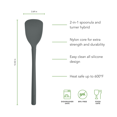 thumbnail image 6 of Tovolo Flex Core Scoopula Silicone Multifunction Spoon Spatula Combo Charcoal Gray, BPA Free Spatula Spoon Silicone Heat Resistant Spoonula, Scoop and Serve Spatula Combo Kitchen Utensils, 6 of 6