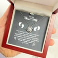 thumbnail image 3 of New Mom Love Knot Necklace, New Mom Gift Jewelry, Pregnancy New Mom Gift, First Time Mom Necklace, Mom To Be Necklace, Mother's Day Gift Necklace For Mom From Bump with LED Box, 3 of 5