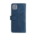 thumbnail image 3 of YEYKX for Samsung Galaxy A22 5G Wallet Phone Case with 9 Card Holder Zipper Pocket, Magnetic Closure Premium Folio PU Leather Flip Case with Wrist Strap for Samsung Galaxy  A22 5G,Blue, 3 of 8