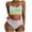 C_ Light Blue, variant on UTSJKR High Waisted Bikini Sets Sporty Crop Top Color Block Swimwear Back Criss Cross Vintage Two Piece Bathing Suits Sets Sky Blue XL