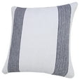 thumbnail image 4 of Ox Bay Cassidy Deep Blue/White Striped Cotton Adult Decorative Throw Pillow Cover, 4 of 11