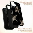 thumbnail image 4 of Black Leopard Print Stars iPhone Case, Slim Protective Cover for iPhone 16 15 14 13 12 Pro Max Mini, 4 of 6