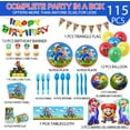Super Mario Birthday Party Supplies Set AllinOne Pack with Theme