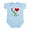 Sky Blue, variant on CafePress - I Heart (Love) Brussels Sprouts Infant Bodysuit - Baby Light Bodysuit, Size Newborn - 24 Months