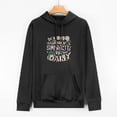 thumbnail image 2 of COMIO Plain Black Hoodie Beauty and Simplicity Loose Fit Super Soft with Pocket Black, 2 of 4