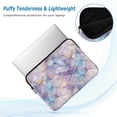 thumbnail image 2 of FORMRS 13-13.3 inch Laptop Sleeve Case Soft Carrying Quilted Computer Bag Cover, Purple Marble Pattern, 2 of 7