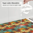 thumbnail image 5 of Vsdgher Colorful Hawaii Palms Dish Drying Mat Super Absorbent Drying Mat Large Dish Drying Mats for Kitchen Counter Kitchen Drying Mat 24" x 18", 5 of 7