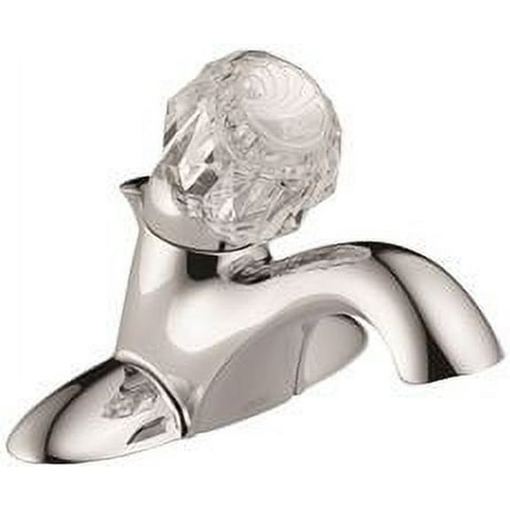 Delta Bathroom Faucet Single Acrylic Handle Lead Free Chrome