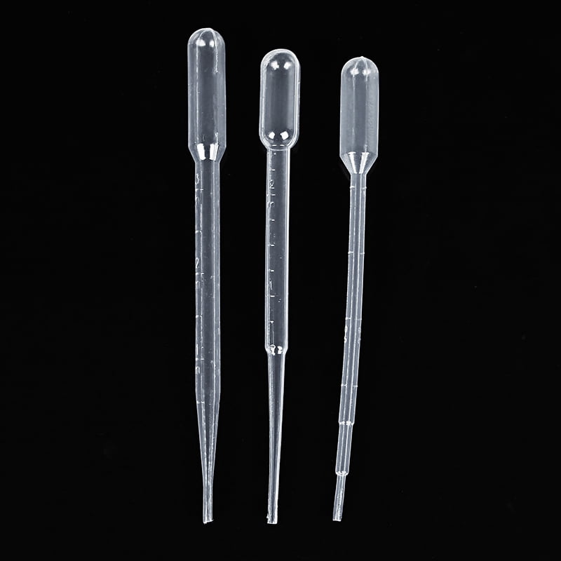 100Pcs Disposable Plastic Transfer Pipettes Graduated Pasteur Pipette