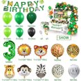 thumbnail image 2 of 3 Year Birthday Party Decorations, Jungle Safari Birthday Balloon, Set of 67, 2 of 6