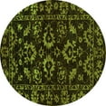 thumbnail image 1 of Ahgly Company Indoor Round Oriental Green Traditional Area Rugs, 7' Round, 1 of 4