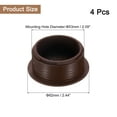 thumbnail image 2 of 4 Pack Desk Grommet, 2.09 Inch 53mm Desk Cable Hole Cover, Coffee, 2 of 6