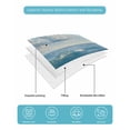 thumbnail image 5 of Coastal Queen Size Down Alternative Comforter, Lightweight Comforter Quilt Bedding Set with Pillow Shams Window Nautical Beach Blue Seaside All Seasons Bed Comforter Duvet Insert 90"x96", 5 of 7