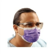 Crosstex GCILV Isofluid Earloop ASTM Level 1 Face Masks Fluid Resistant Lavender 50/Bx