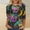 Shirts-175Purple, variant on LEKWK Womens Mardi Gras Shirts Luxury Pearl Mask Face Round Neck 3/4 Sleeve Graphic Tees Gold Purple Green Costume Carnival Top