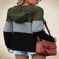 thumbnail image 4 of X  Women‘s Sweatshirt Long Sleeve Pullover Hooded Jacket with Pocket Color Block Lightweight Blouses, 4 of 5