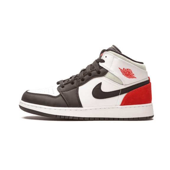 JORDAN GRADE SCHOOL Air Jordan 1 Mid SE GS "Red / Grey / Black Toe" BQ6931 100 BQ6931 100 from Stadium Goods