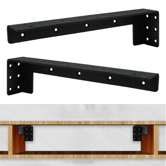 Soportes de estante en L, soportes de estante de resistencia, soporte de estante colgante de pared Industrial para estantería de perfecl Soportes flotantes para estantes