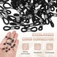 thumbnail image 4 of Eyeglass Chain End, 120 Pcs Eyeglass Chain Connector with Medium Box for Eyeglass Holder, Black/Silver, 4 of 7