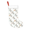 thumbnail image 2 of Naloa Gray Rabbit Christmas Stockings Decorations, Xmas Ornaments, DIY Personalized Farmhouse Decor for Home Family Party Tree, 2 of 7